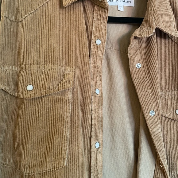 Denim Forum oversized corduroy shirt jacket - Picture 2 of 3